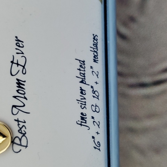 L.A. Rocks Silver Plated Mom Necklace set New in Box - Picture 4 of 6